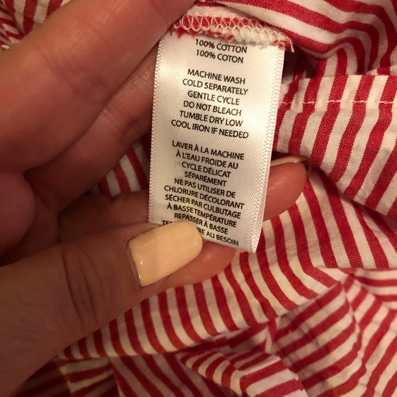 Beach lunch lounge Ariana Pinstripe Wrap Top - Picture 7 of 8